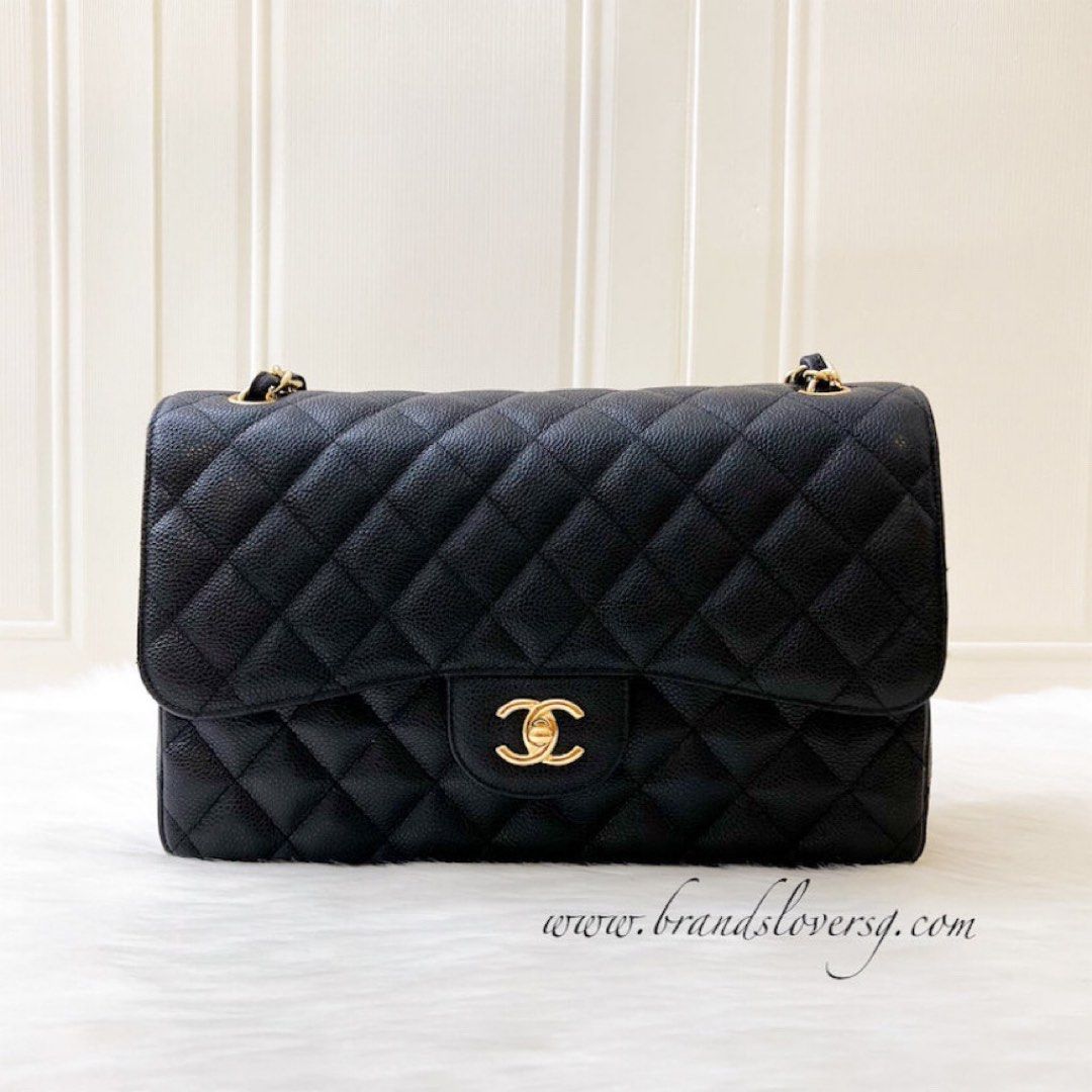 ✖️SOLD✖️ Chanel Classic Jumbo Double Flap in Black Caviar GHW
