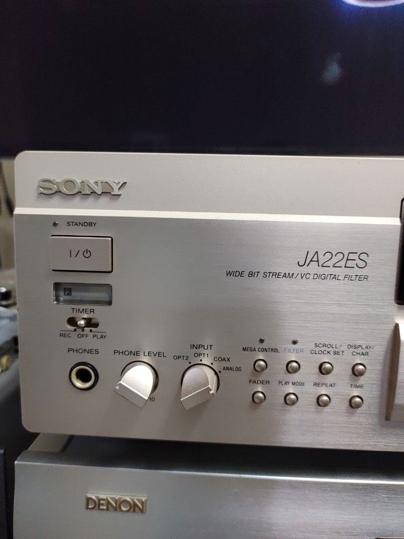 ソニー　高級MDプレーヤー　JA22ES（少々難あり）リモコンは普通に使えました