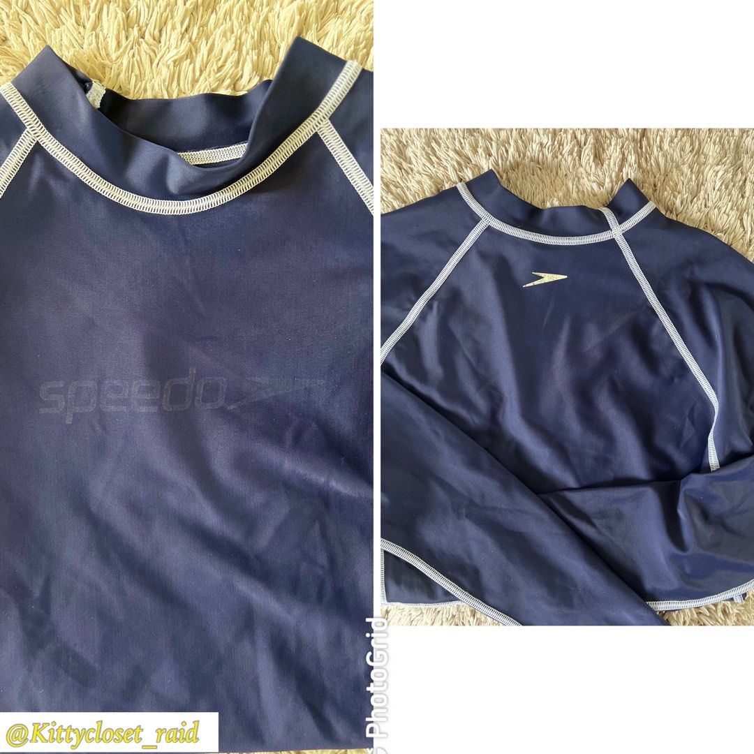 Speedo rash guard, Women's Fashion, Swimwear, Rash guard on Carousell