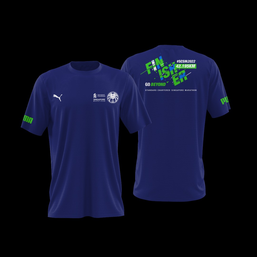 Standard Chartered Singapore Full Marathon 2022 Race and Finisher Tee