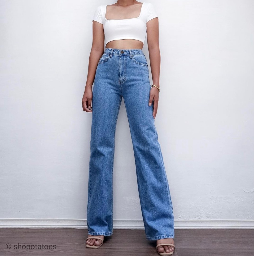 Straight cut / mom jeans, Women's Fashion, Bottoms, Jeans on Carousell