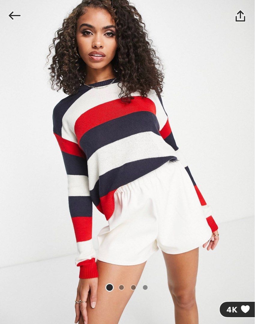 Red and clearance navy jumper