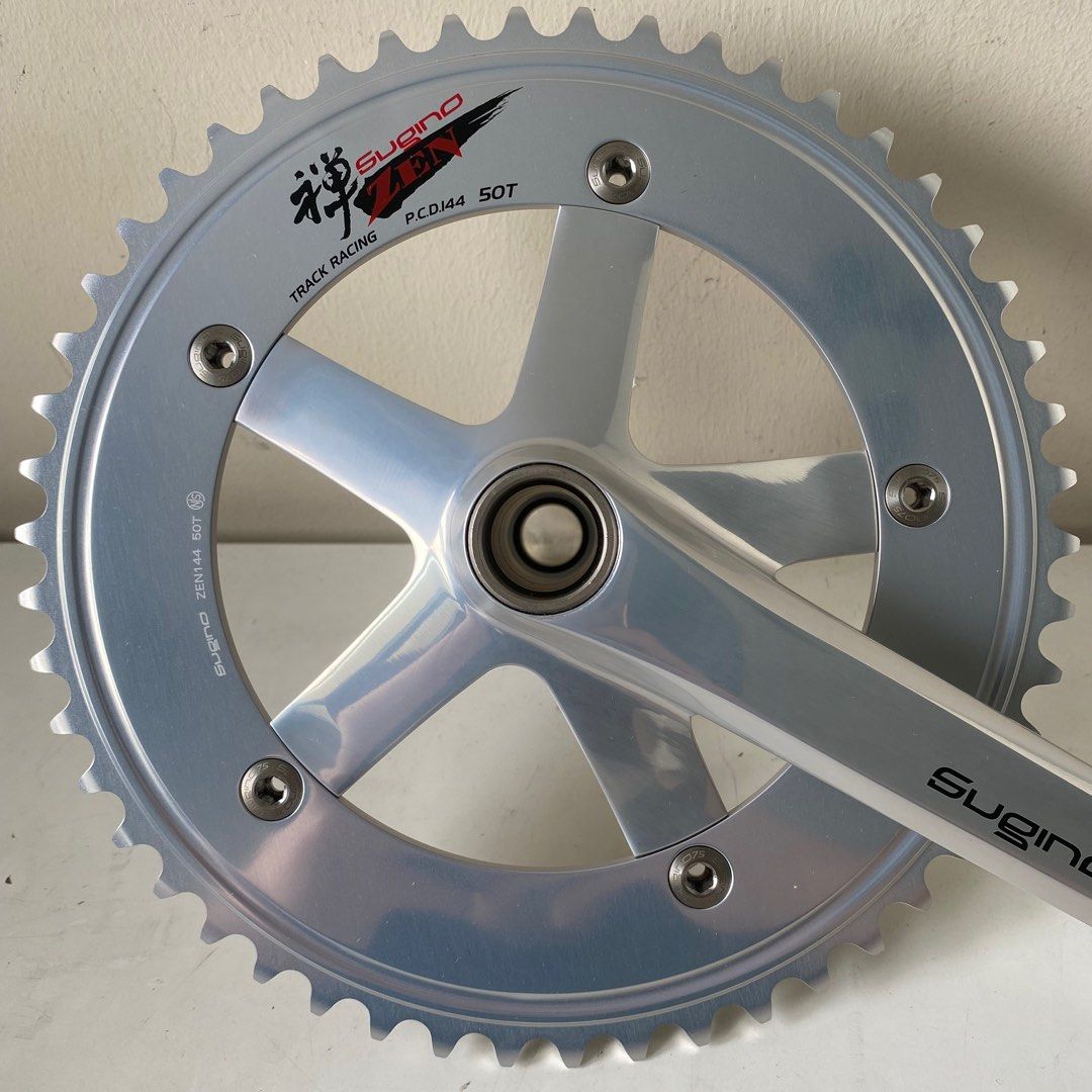Sugino 75 Zen Direct Drive V2 Track Crankset non NJS 50T, Sports
