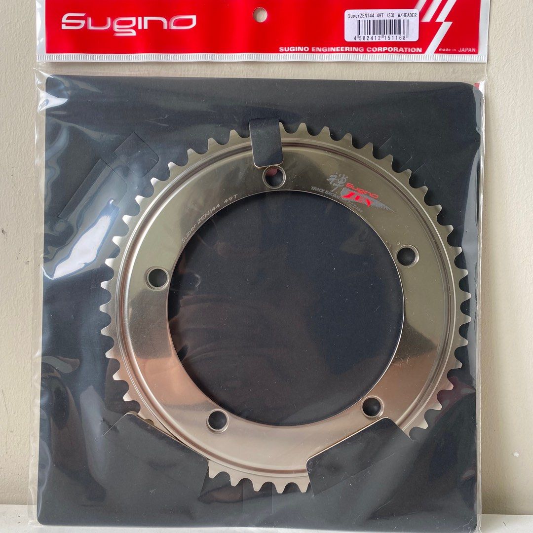 Sugino super zen track chainring s3 s cubic 49T 50T 144bcd Sugino super zen track chainring s3 s cubic 49T 50T 144bcd