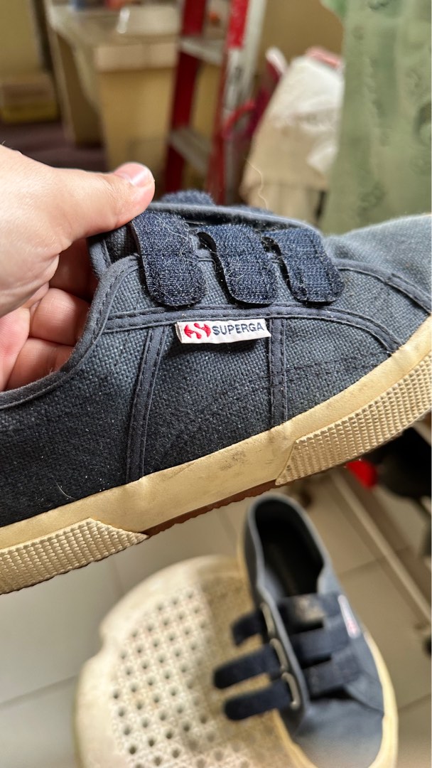 Superga best sale strap navy