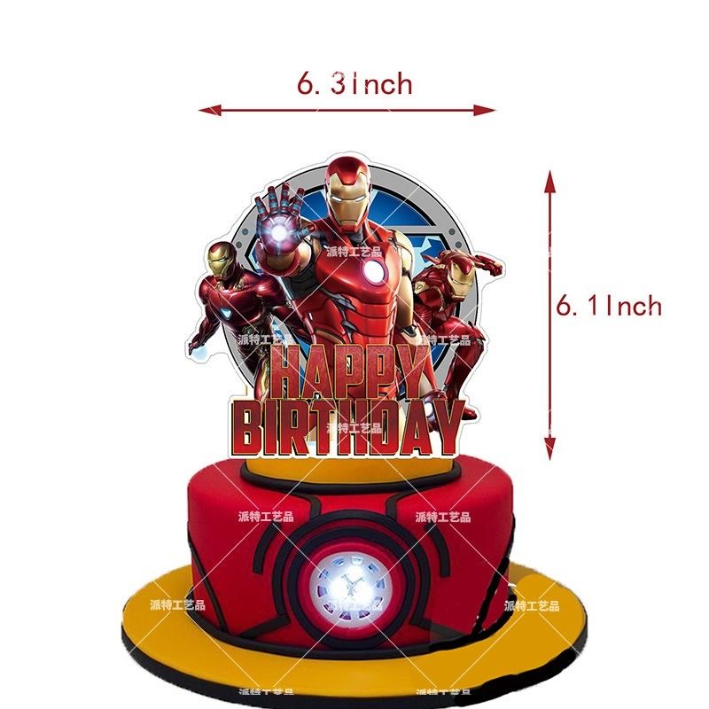 Superhero Iron Man Theme Party Decorations Set Latex Balloons Banner Cake  Topper Combination Party Supplies, Hobbies  Toys, Stationery  Craft,  Occasions  Party Supplies on Carousell