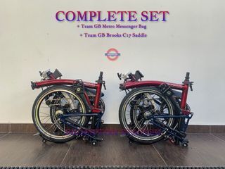 Team GB Special Limited Edition [Yours in 2h!] (M6L) Complete Set Brompton BNIB Foldable Bicycle Bike Red Lacquer (aka C Line Explore Mid) Tokyo Olympics 2020 