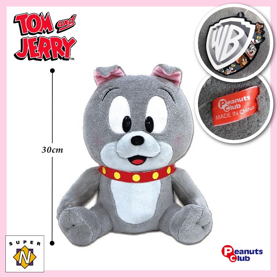 40cm Tom E Jerry Spike Dog Plush Bonecos De Pelúcia Para Crianças Decoração  De Casa Lança Almofada Brinquedos Recheados