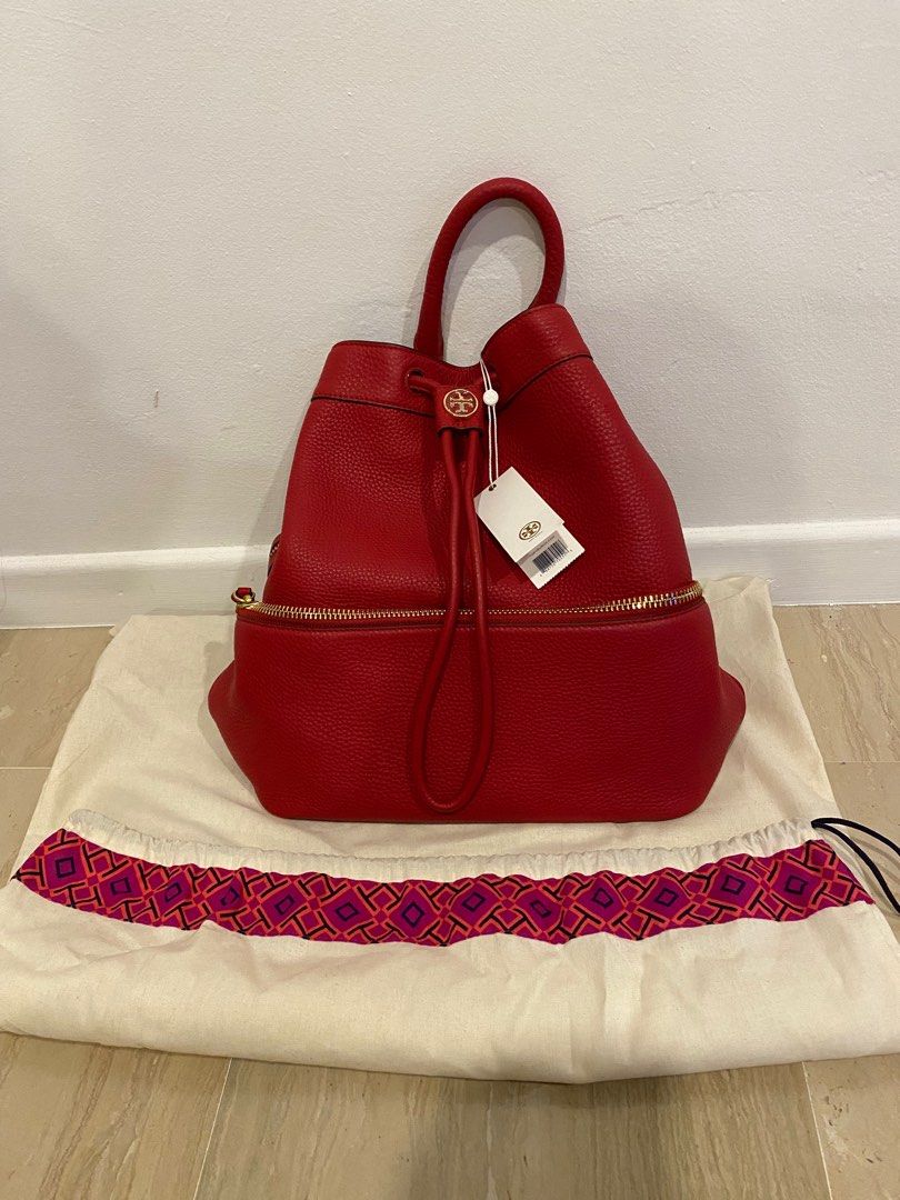 Tory Burch Leather Backpack Luxury Bags Wallets on Carousell