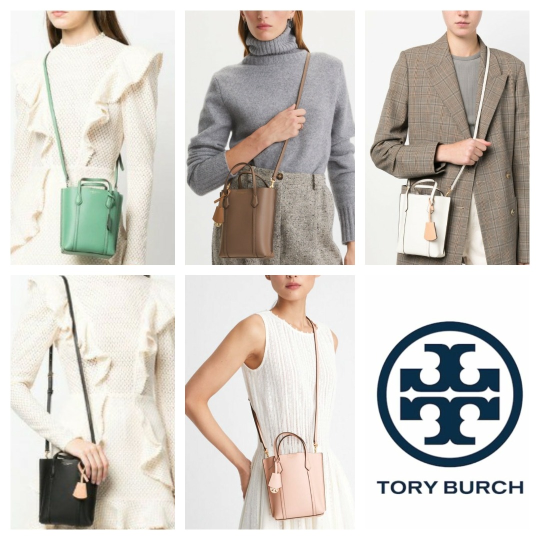 tory burch perry tote clam shell