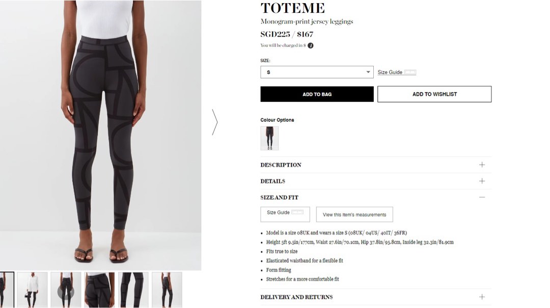 Toteme Cork Stretch Jersey Leggings, Women's Fashion, Bottoms, Jeans &  Leggings on Carousell