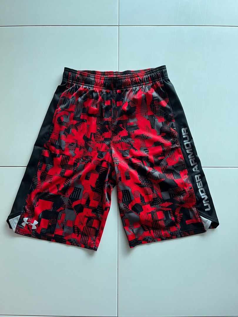Red under cheap armour shorts