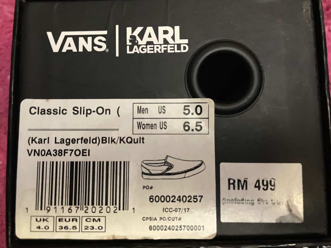 Vans karl lagerfeld femme sales