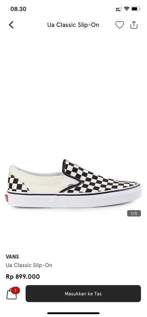 VANS SLIP ON CHECKERBOARD