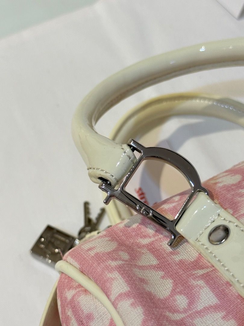 Dior Vintage Pink Oblique Girly Flower Boston Bag – I MISS YOU VINTAGE
