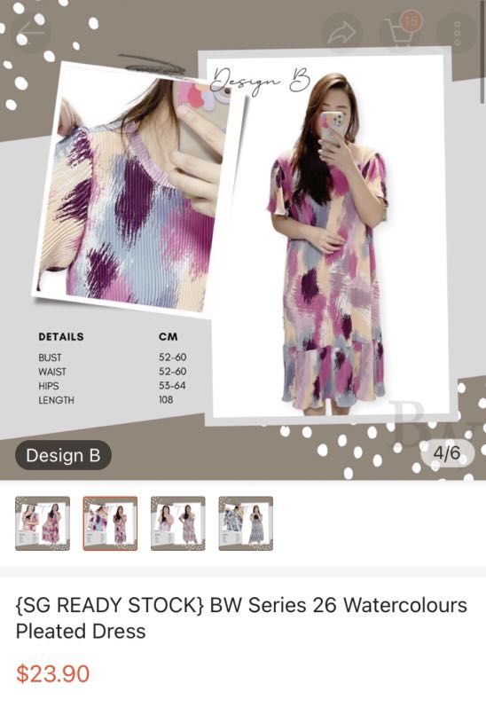 plisse dress, Women's Fashion, Dresses Sets