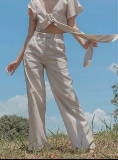 Wear Laya linen pants