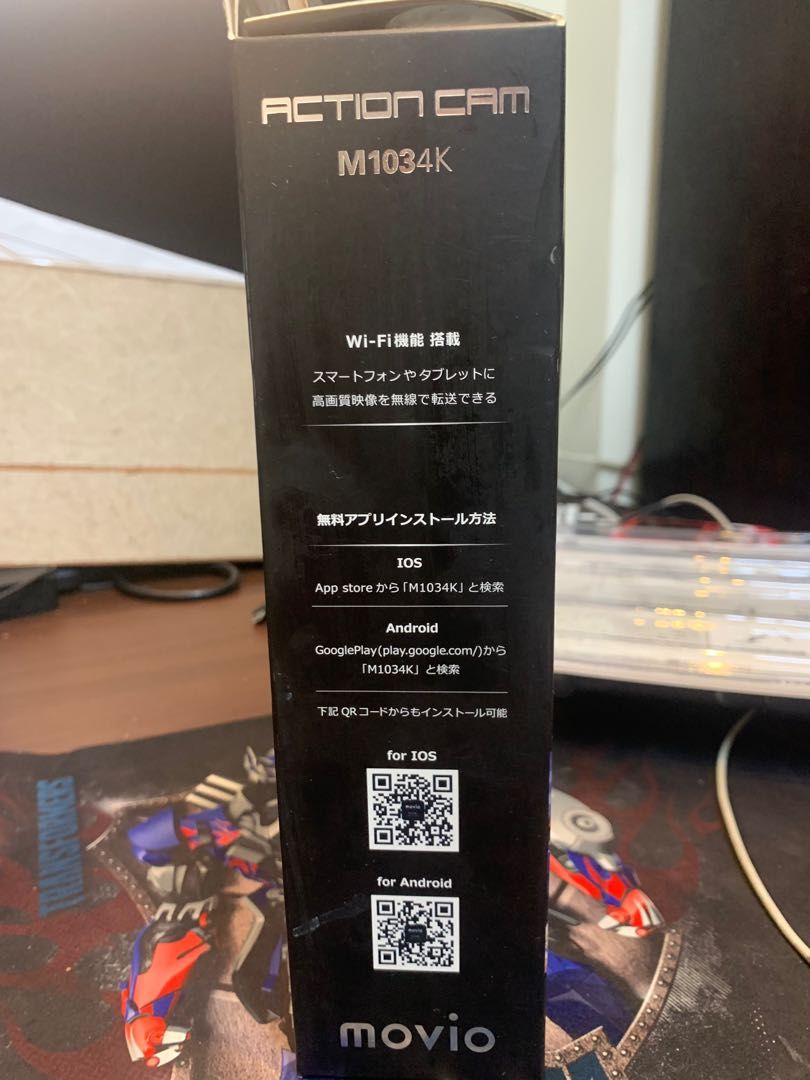 WiFi功能搭載高圖像質量4K Ultra ＨＤ行動相機movio M1034K[4K對應