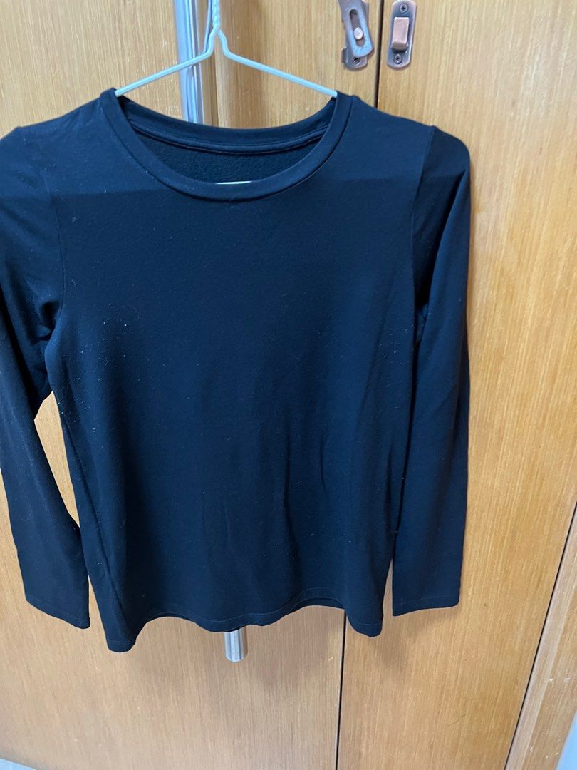 Winter Inner Wear Black Long Sleeve Top Women s Fashion Tops