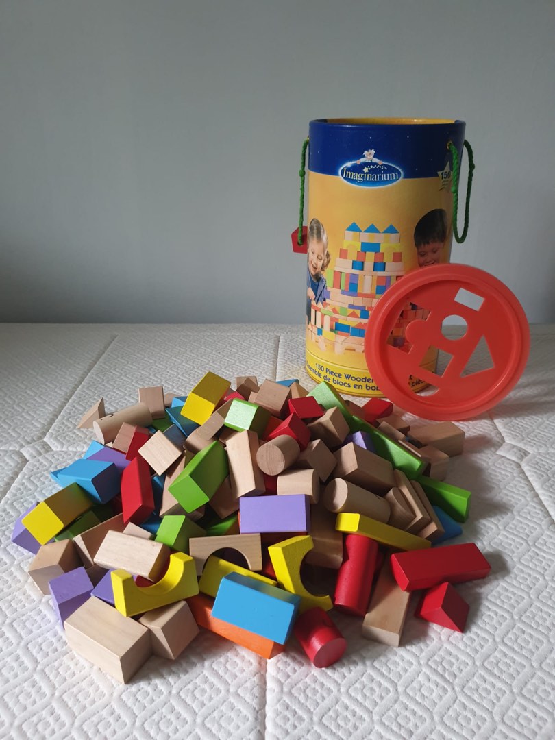 Imaginarium Wooden block set, Hobbies & Toys, Toys & Games on Carousell