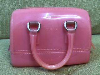 FURLA NET Tote Mini Menthe 100% AUTH.NWT.Amazing colour.Very good