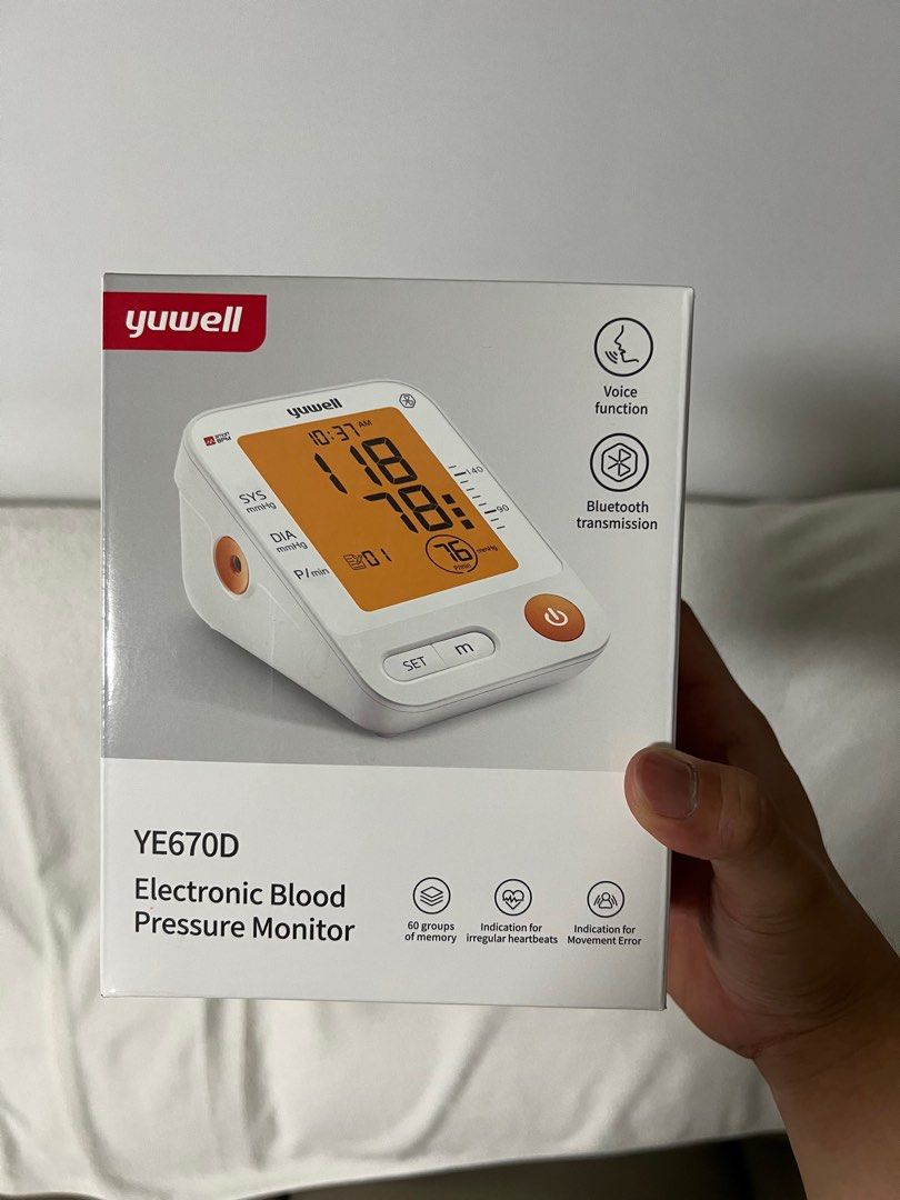 Yuwell Blood Pressure Monitor, Health & Nutrition, Health Monitors