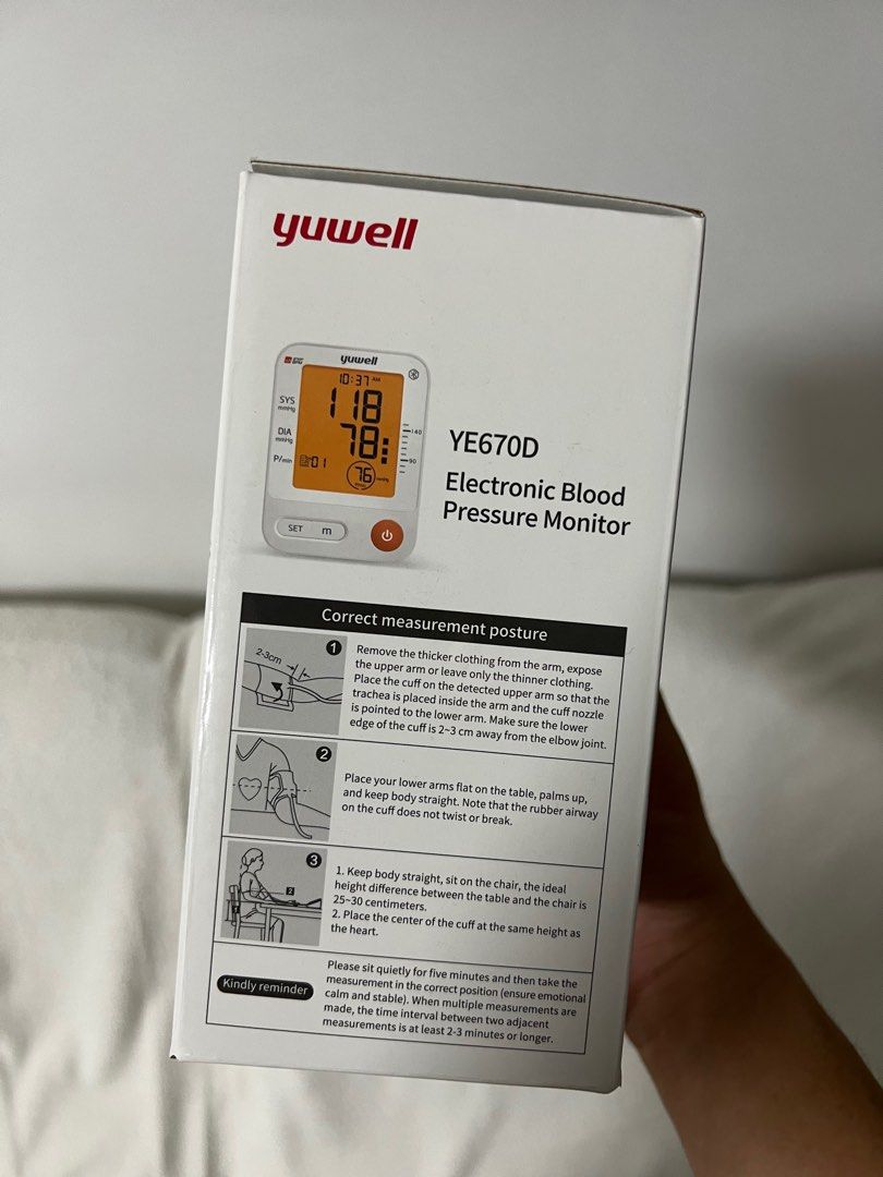 Yuwell Blood Pressure Monitor, Health & Nutrition, Health Monitors