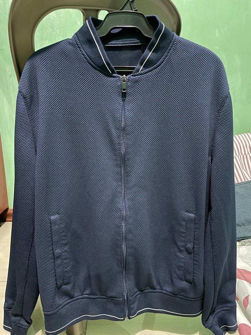 ZARA bomber jacket (Navy Blue), Men's Fashion, Coats, Jackets and
