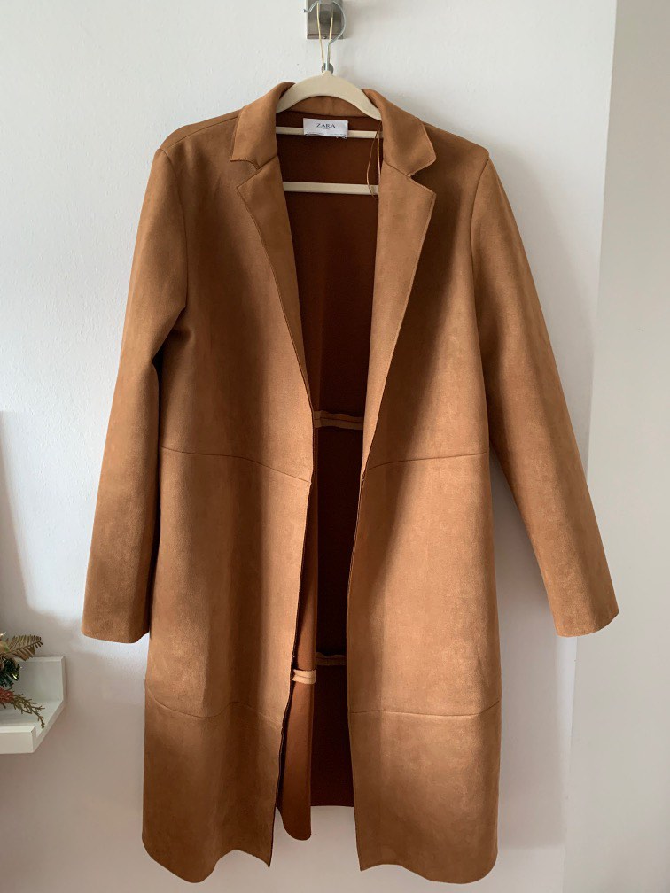 Zara Camel Coat, Women's Fashion, Coats, Jackets and Outerwear on Carousell
