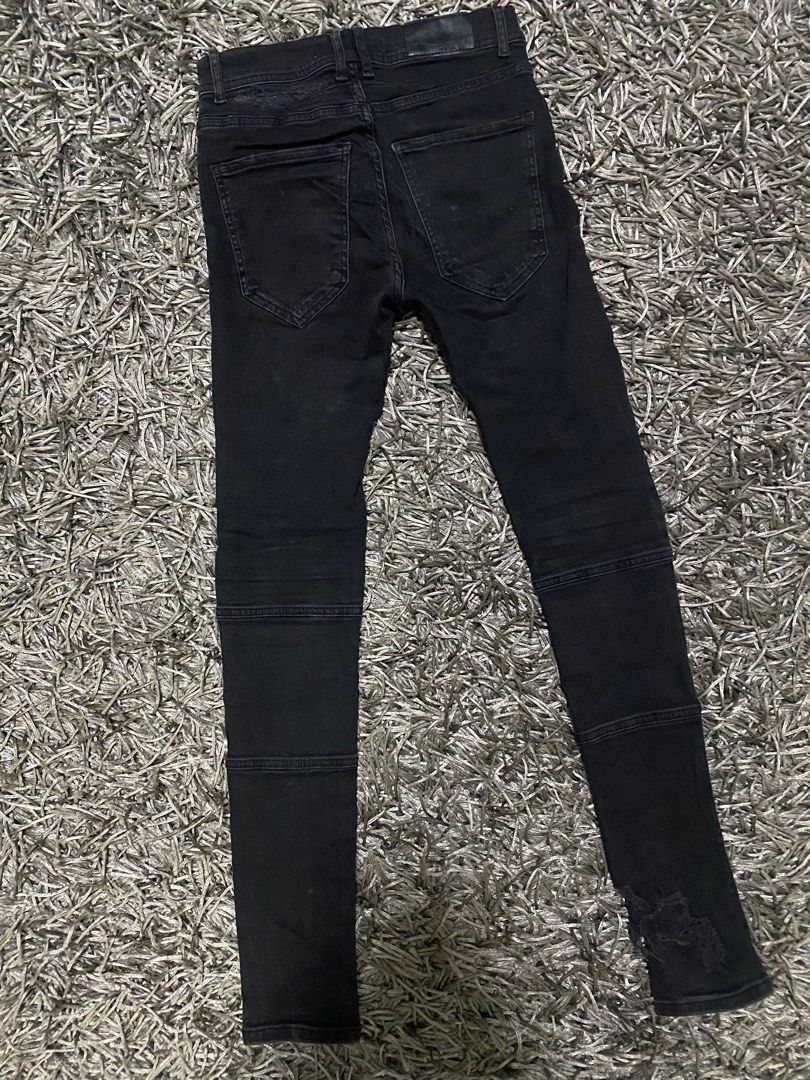 ZARA MAN RIPPED SKINNY JEANS, Men's Fashion, Bottoms, Jeans on Carousell