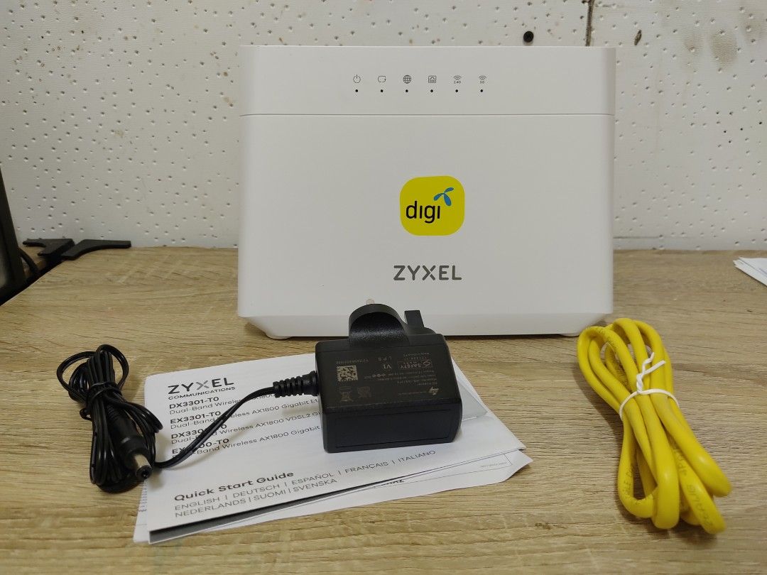 Zyxel EX3300T0 Wifi 6 AX1800 Router, Computers & Tech, Parts