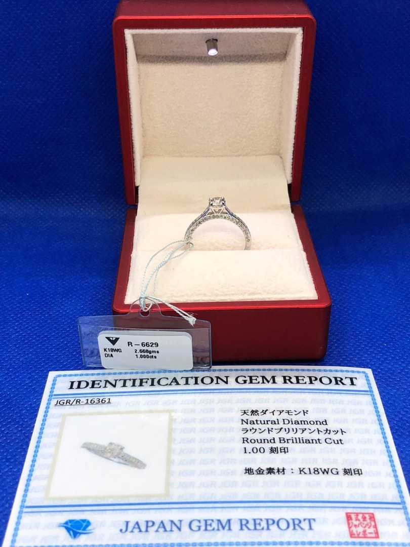 1 Carat Total Diamond with Certificate Japan Setting, Women's Fashion