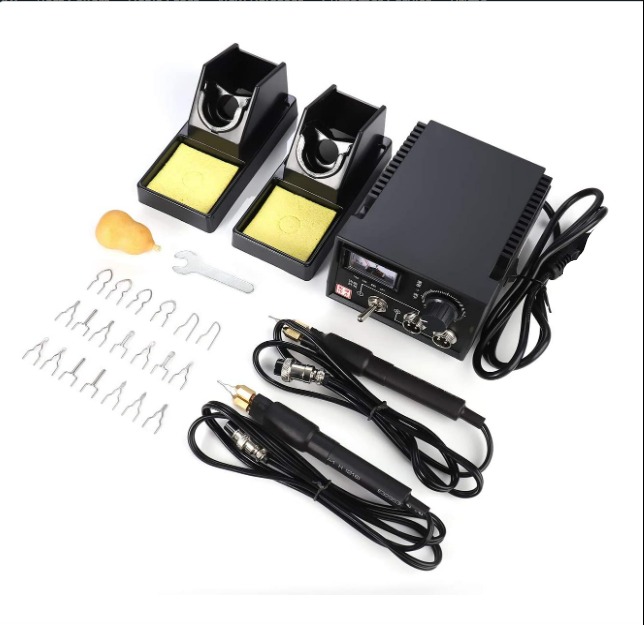 2022) TOPCHANCES 60W Professional Double Socket Pyrography Machine ...