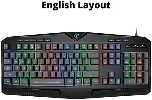 2214) Keyboards - PicTek PC232 Gaming Keyboard 112 Keys Wired Membrane ...