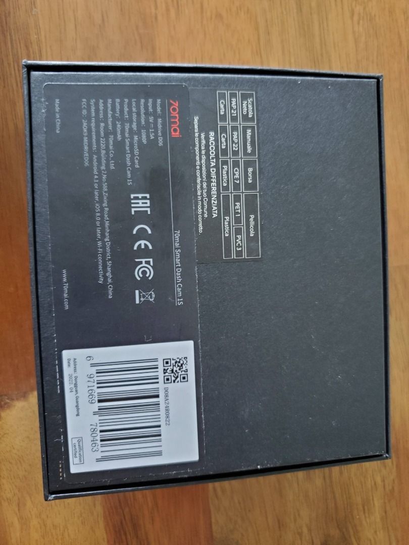 70mai Smart Dash Cam 1S - Mazda, Auto Accessories on Carousell