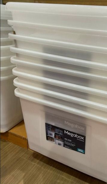 95L Megabox White Storage Box - To Loyola Heights QC, Furniture & Home ...