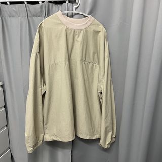 正韓卡其色尼龍罩衫