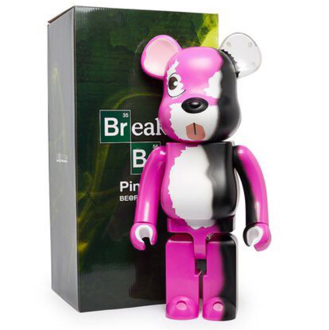 MEDICOM TOY - ベアブリック BE@RBRICK Breaking Bad Pink Bear Medicom Bearbrick Breaking Bad Pink Bear 400% + 100% be