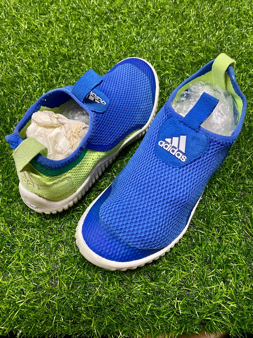 Adidas blue cheap slip on