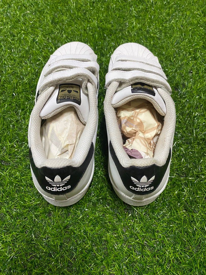 Adidas superstar velcro deals toddler shoes