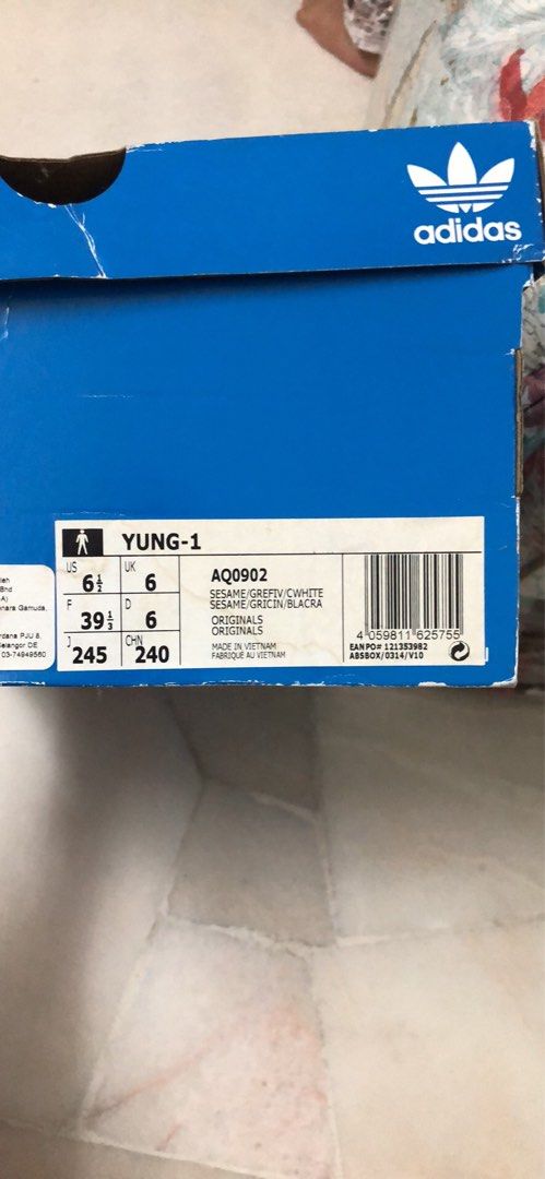 Adidas Yung 1 Blue pigskin