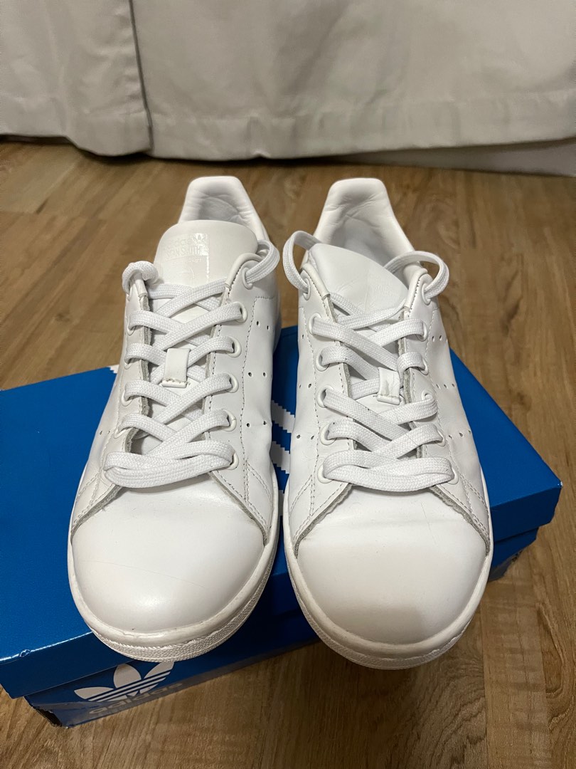 all white stan smith grade school