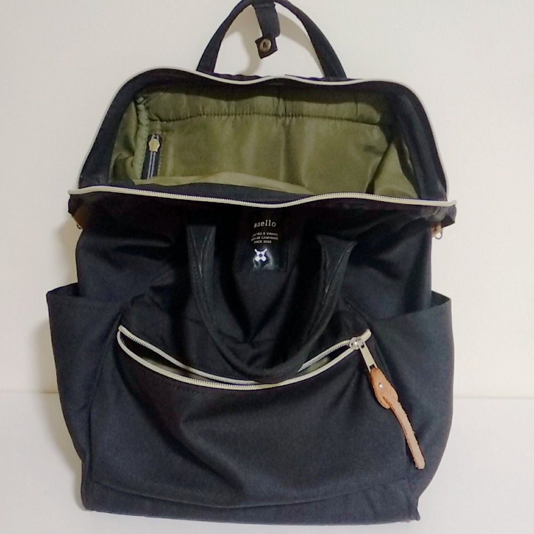 anello® Big Backpack (Black), Women's Fashion, Bags & Wallets