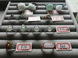 Assorted S925 Jadeite rings