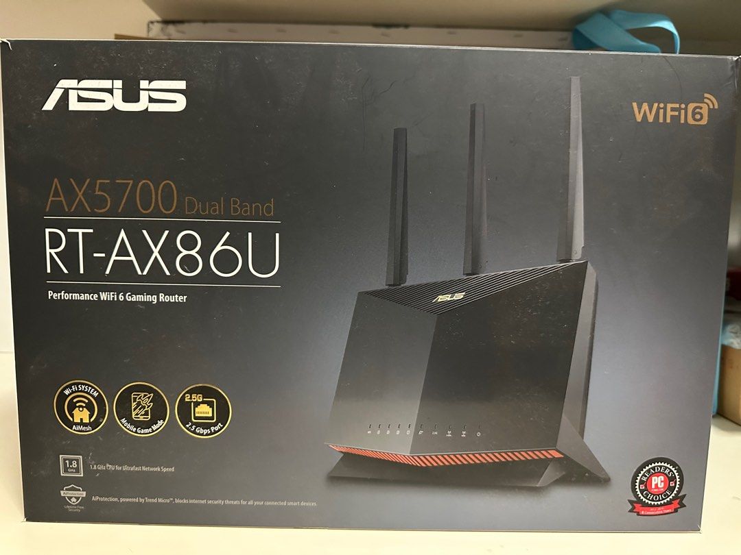 ASUS RT-AX86U Performance WiFi 6 Gaming Router, Computers & Tech, Parts ...