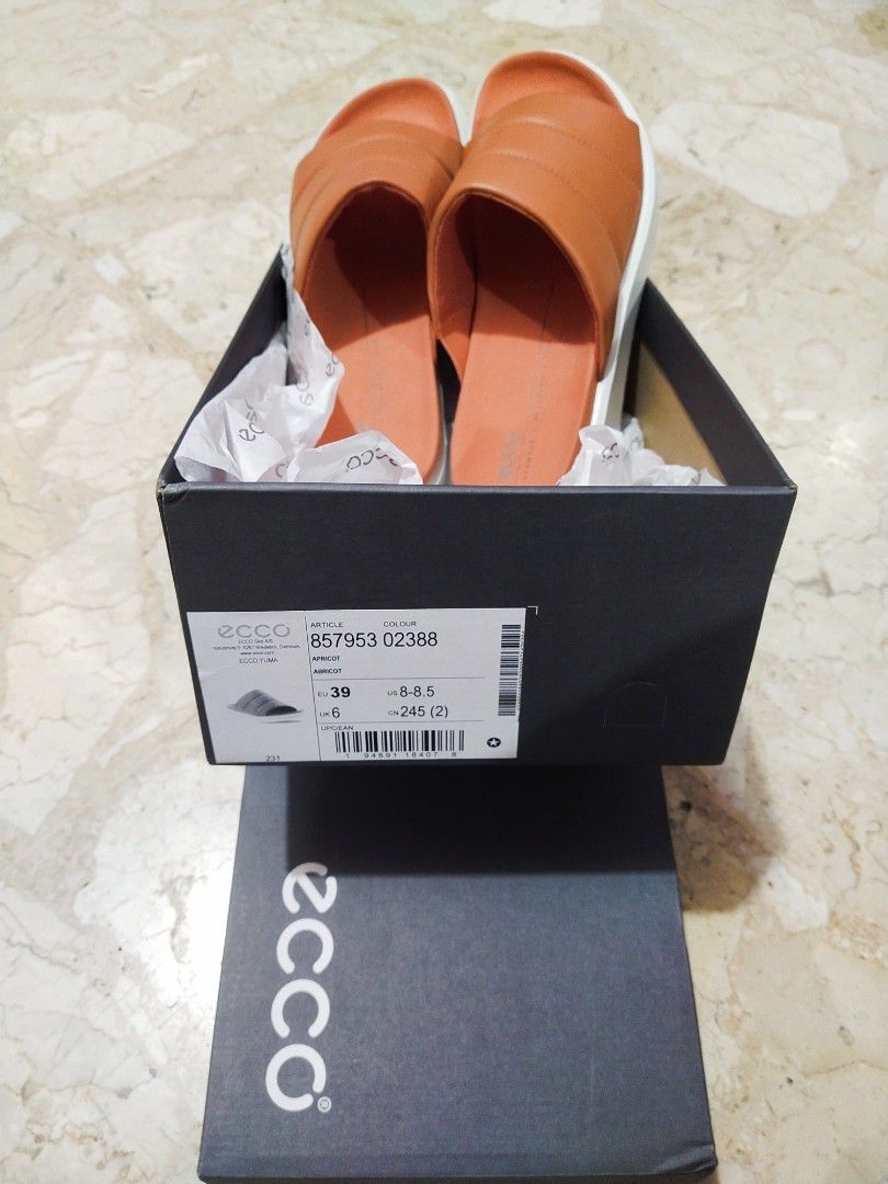 Authentic Ecco Denmark Sandal Sendal Slop slip on kulit original not adidas  not nike, Fesyen Pria, Sepatu , Sandal di Carousell