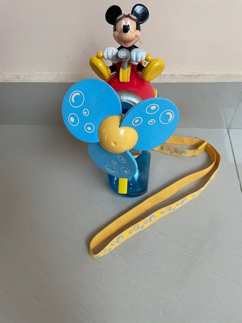 Authentic Mickey Mouse cooling mist fan, Hobbies & Toys, Toys & Games