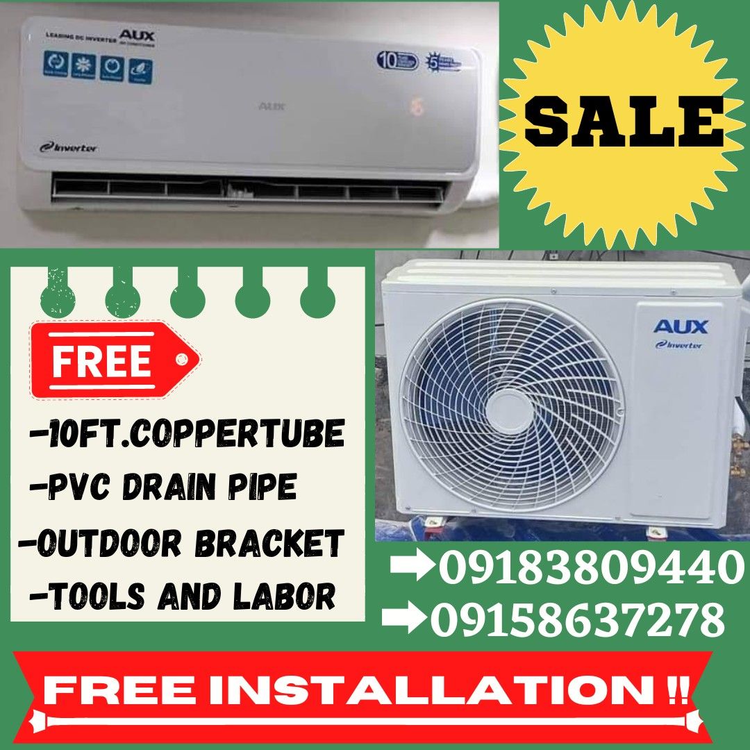 AUX FSERIES INVERTER SPLIT TYPE AIRCON, TV & Home Appliances, Air