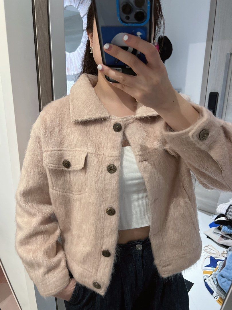 suede and wool jacket