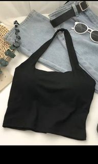 Black Halter Top
